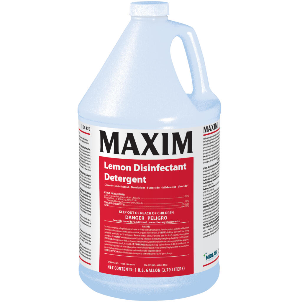 マルゼン　リビィジョン Maxim Lemon Disinfectant Detergent - Midlab, Inc.